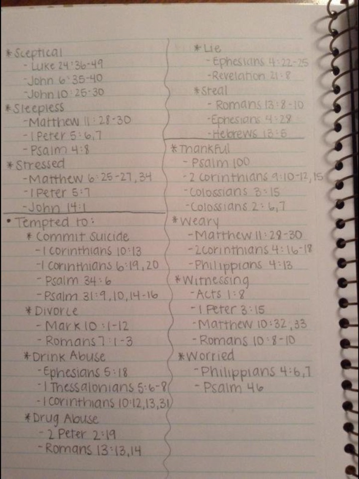 Bible Verses For All Different Emotions! VERY HELPFUL!!