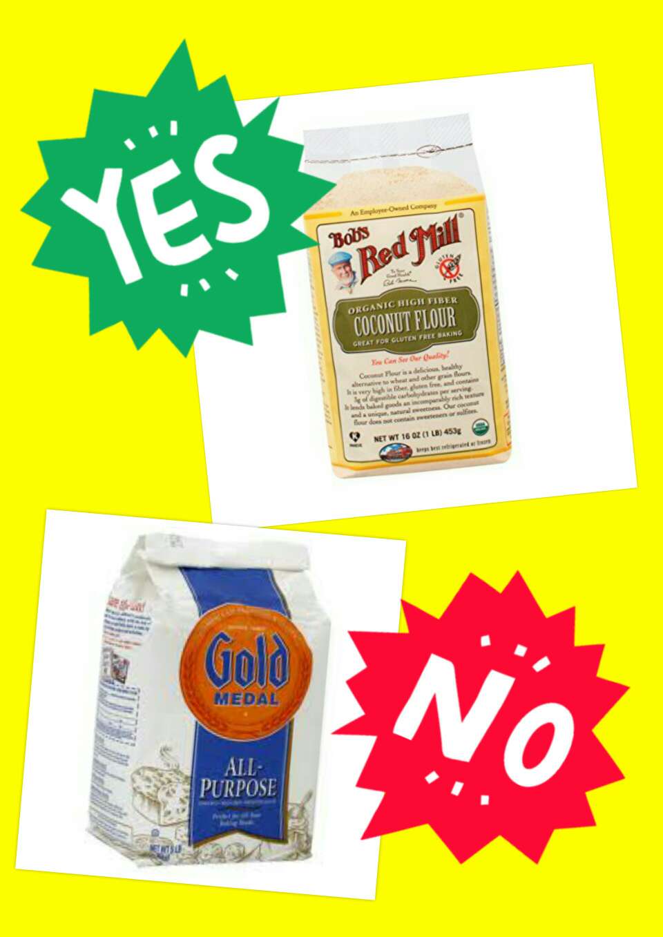 Replace your white flour with coconut flour