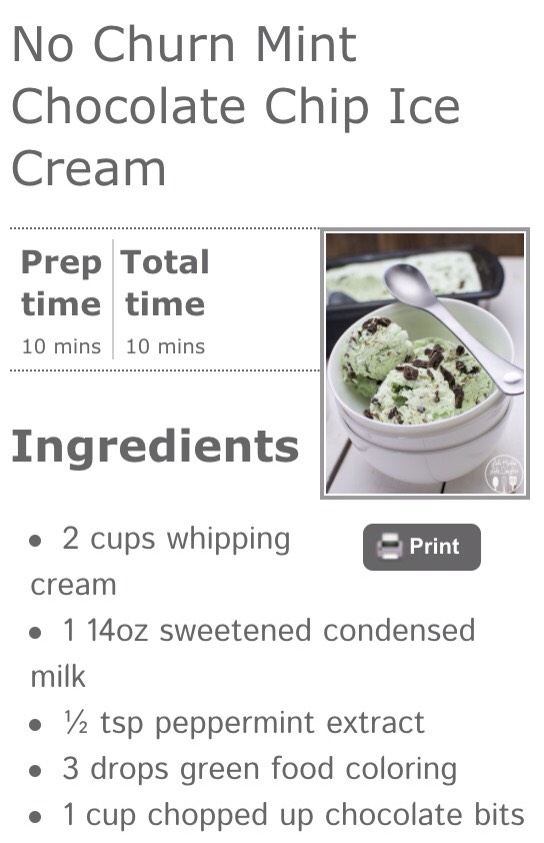 No Churn Mint Chocolate Chip Ice-cream😍🍦 