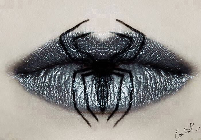 Creepy Halloween Lip Makeup Ideas