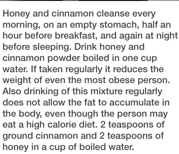 Honey Cinnamon Cleanse! Loose 5lbs Fast!