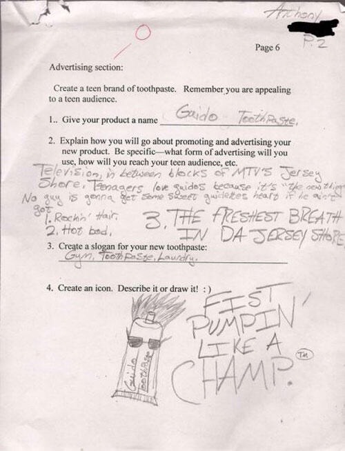 Funny Test Answers