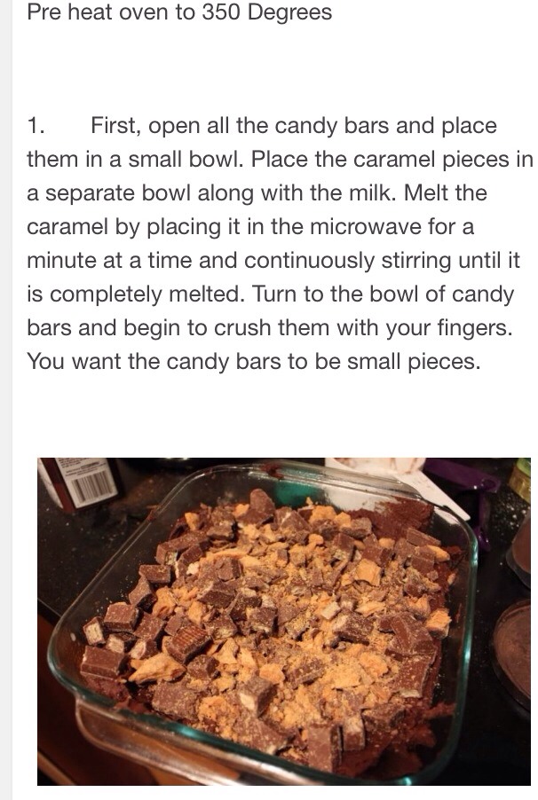 Candy Bar Brownies