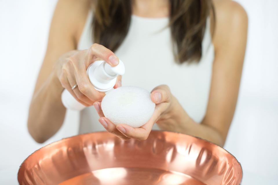3. I’ve also noticed the sponge has saved me a lot of product.  when i use the sponge, the amount of cleanser i have to use is significantly less because the sponge makes it into a nice lather that removes all the dirt, oil, and makeup from the day.