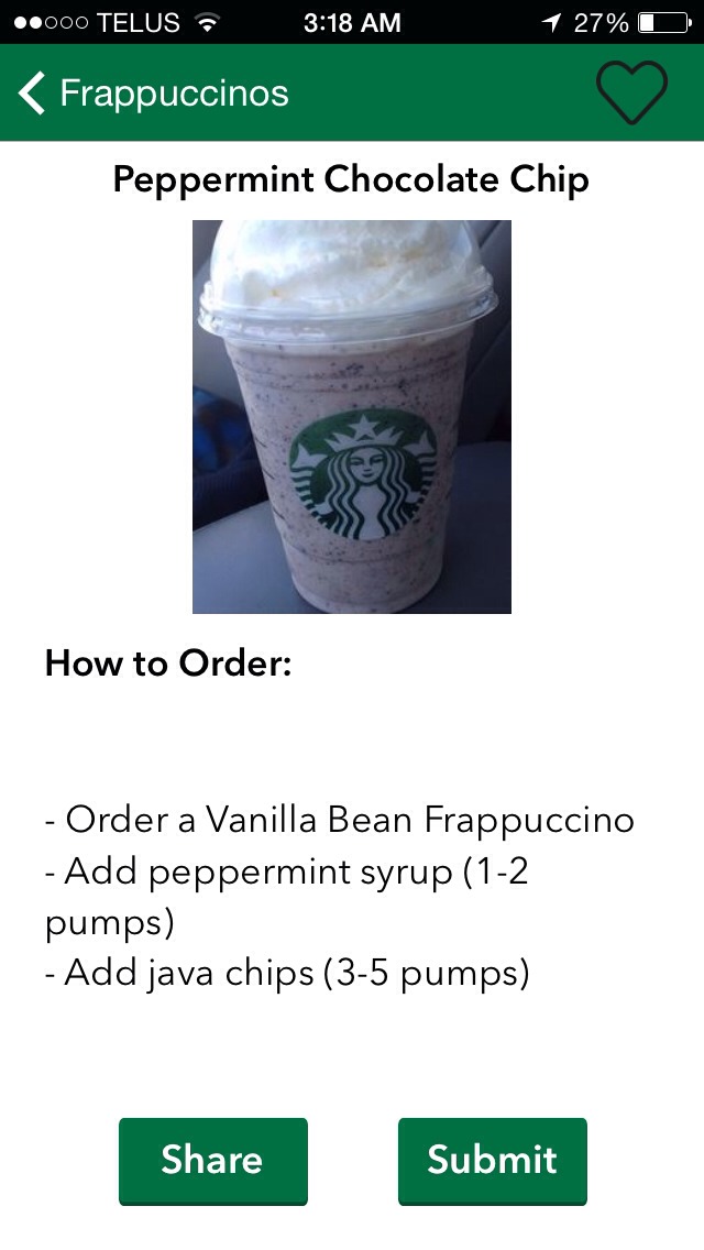 Secret Starbucks Menu!! 