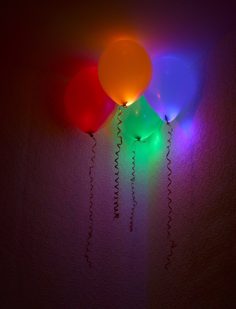 2. Break the glow stick and put the liquid in the balloon