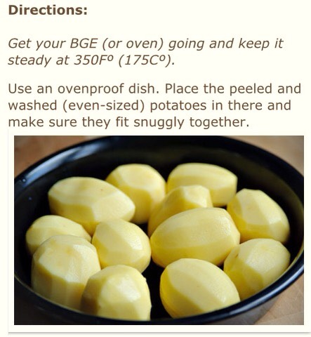 Potatoes Baked In Chicken Broth, Garlic And Butter