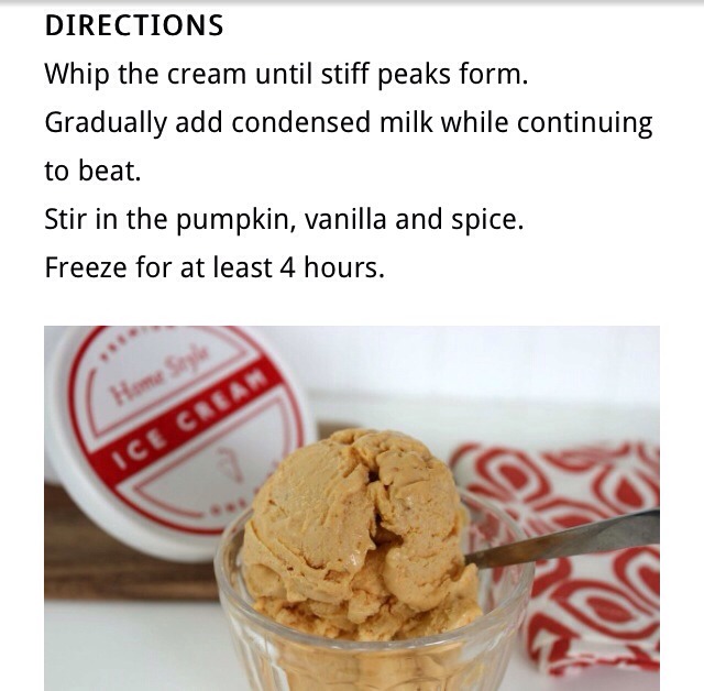Pumpkin Pie Spiced Ice cream