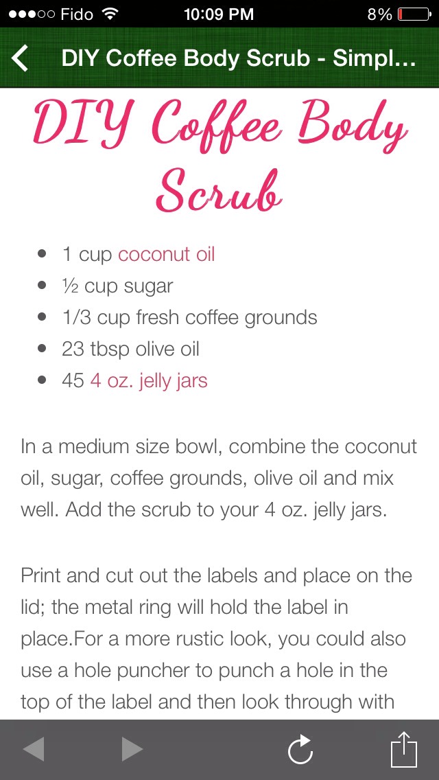 DIY: Coffee Body Scrub