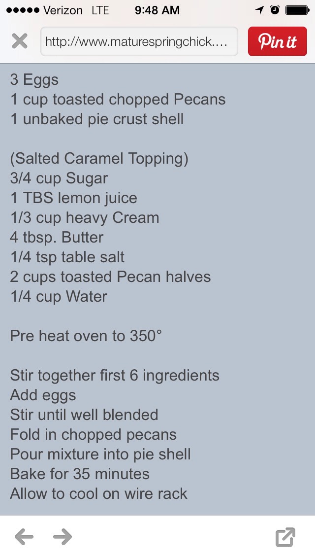 Salted Caramel Chocolate Pecan Pie!