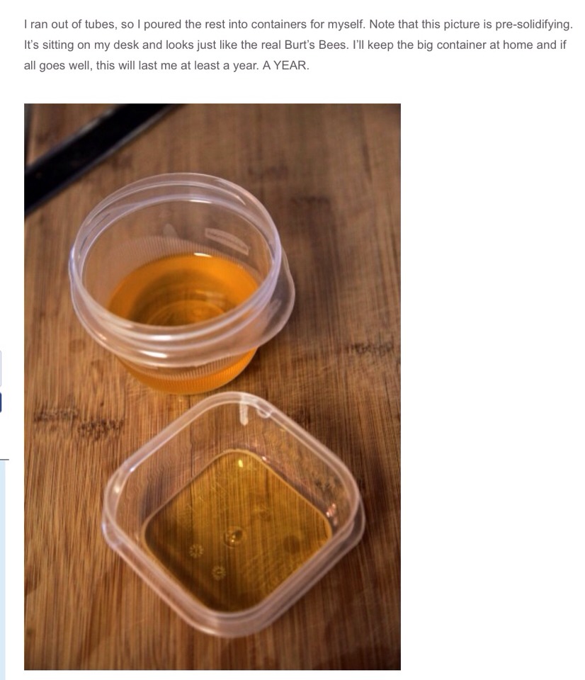 ✨❤️Burt's Bees Style Lip Balm Recipe❤️✨