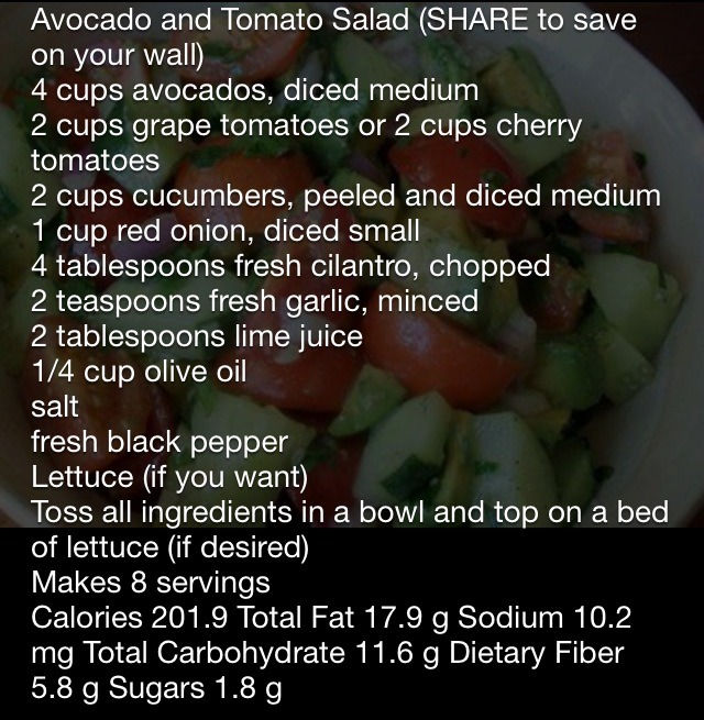 Avocado Tomato Salad 