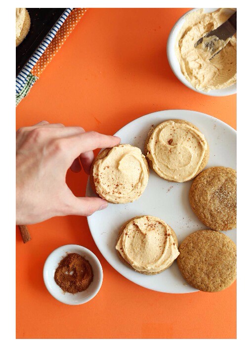 Vegan Pumpkin Sugar Cookies