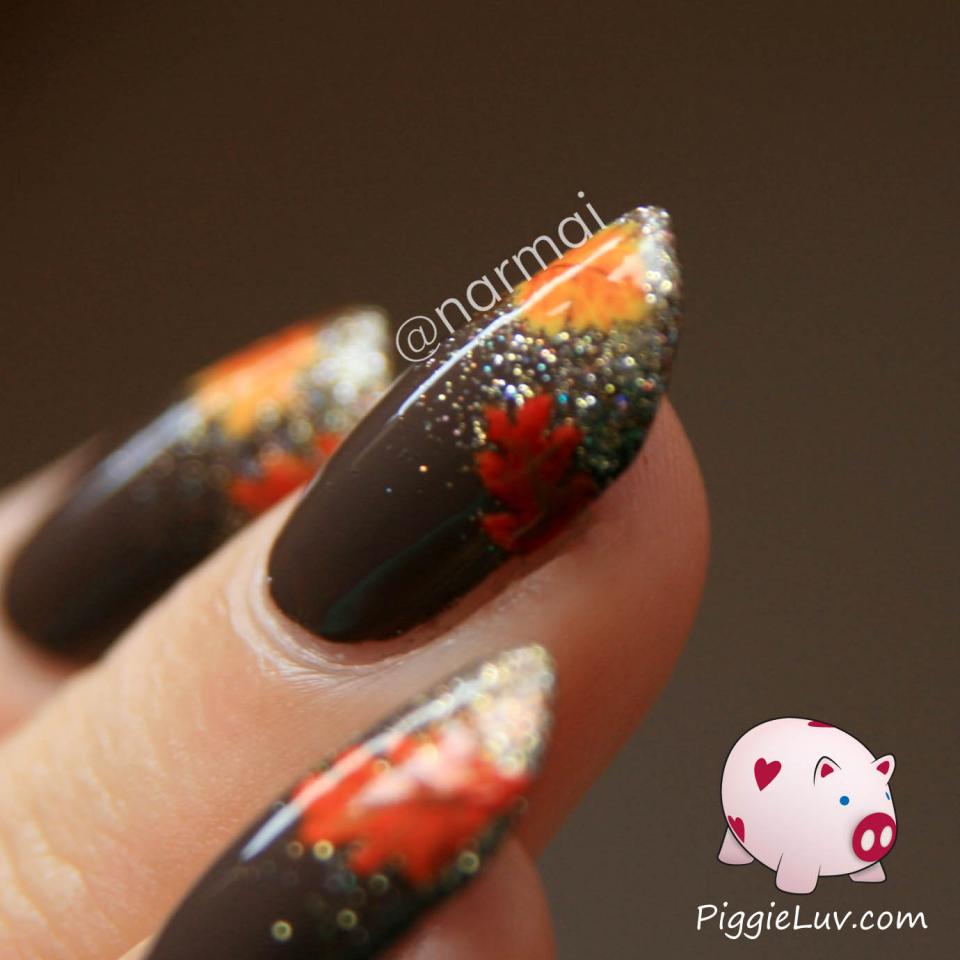 So Pretty Fall Nail Art #fallnails