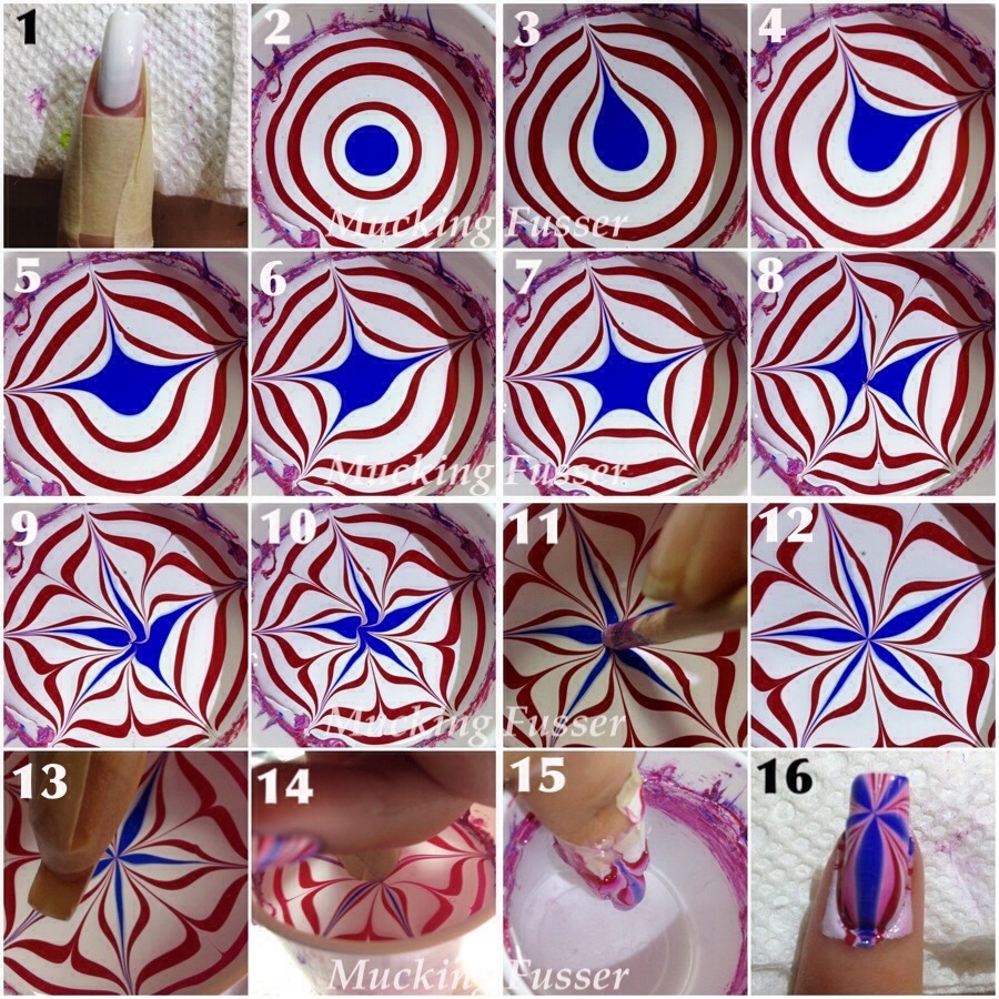 Cutest Marbling Nail Tutorial πππ―