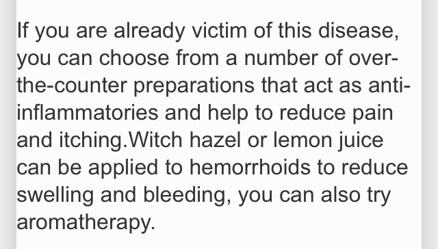 Treat Hemorrhoids Naturally 😉