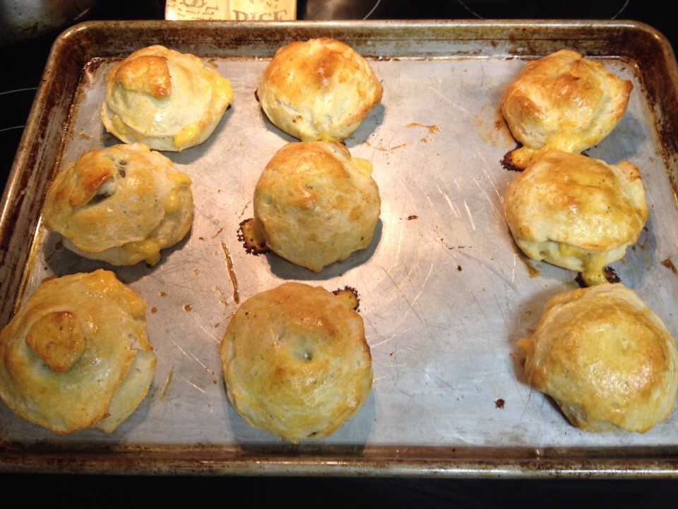 BBB "Bacon Biscuit Burgers" (with cheese)