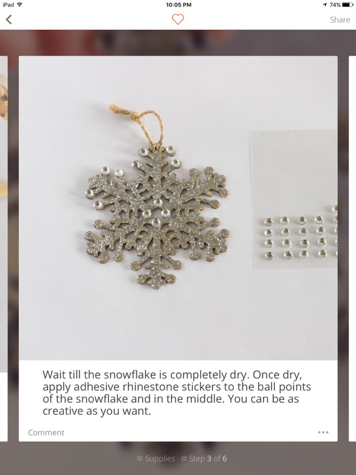 How To Make Sparkly Glitter Snowflake Ornaments! 😃❤️👍🏻