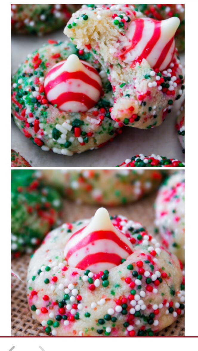 💞 Candy Cane Kiss Cookies 💞