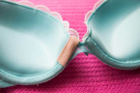 Fix underwire that's poking out of your bra with a patch of adhesive moleskin.
