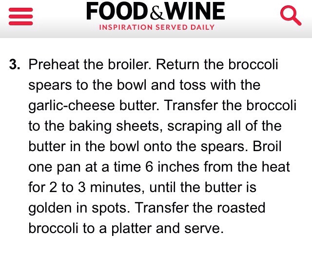 Roasted Garlic-Parmigiano Broccoli