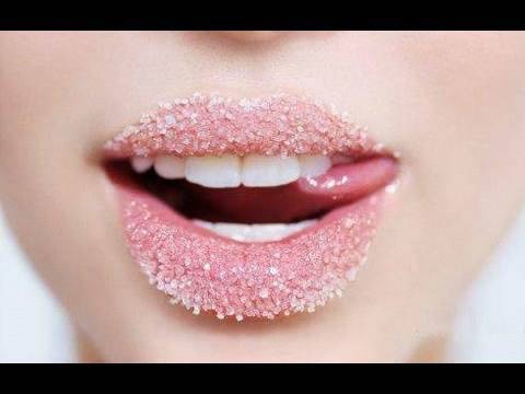 To soften you lips when you don't have a lip scrub, put some Vaseline on an old clean toothbrush and rub that on your lips to exfoliate them