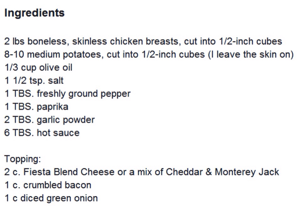 ✨✨Loaded Potato & Buffalo Chicken Casserole✨✨ 