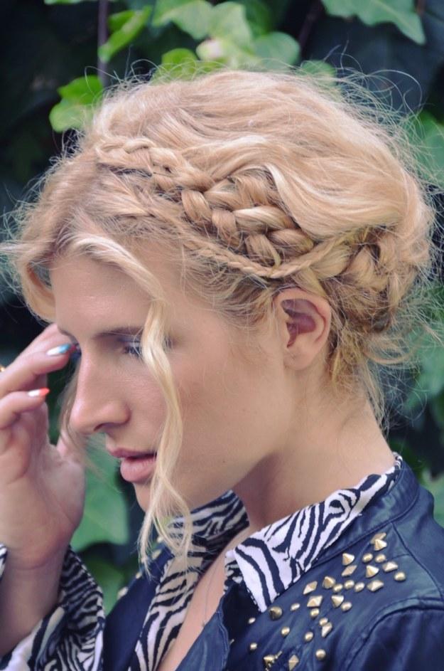3. Or, embrace your bad hair day by transforming your mane into beach hair and incorporating braids. Now you’re bohemian.
