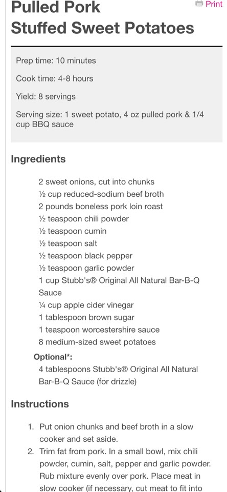 Pulled Pork Stuffed Sweet Potatoes