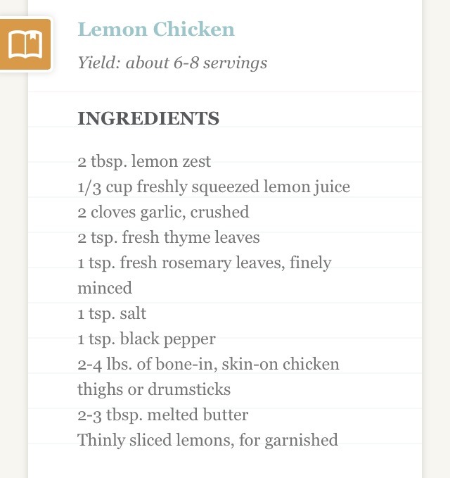 Lemon Chicken Recipe 