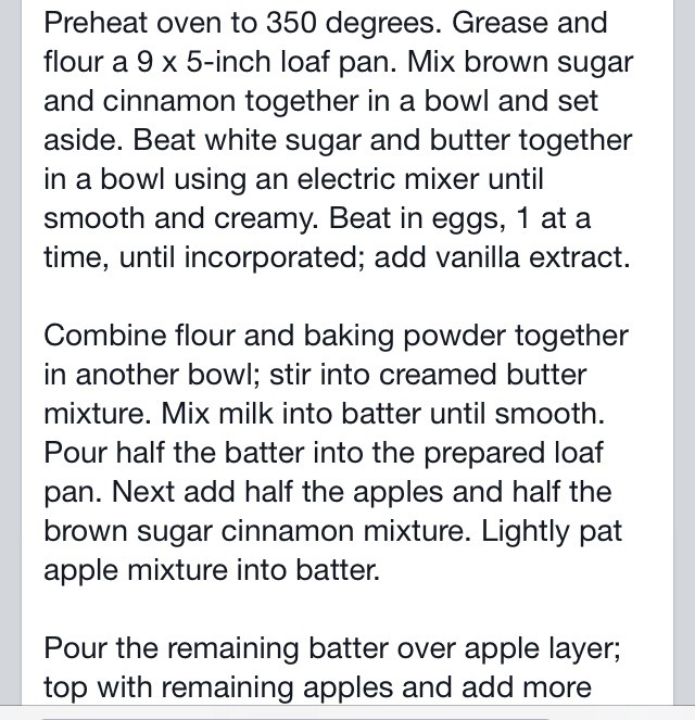 Apple Cinnamon Loaf