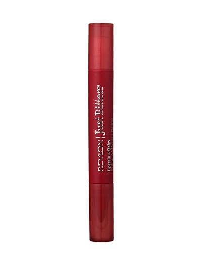 REVLON JUST BITTEN LIPSTAIN AND BALM

This dual-ended pen is so easy to apply—it’s almost a shame you’ll only have to do it once.

Swipe the marker, shown here in Gothic over lips for light coverage that’s lightweight, and then top with the moisturizing balm.