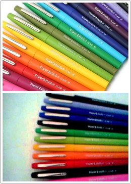 colored pens
these pens are great and almost like markers… great for truly organized notes

