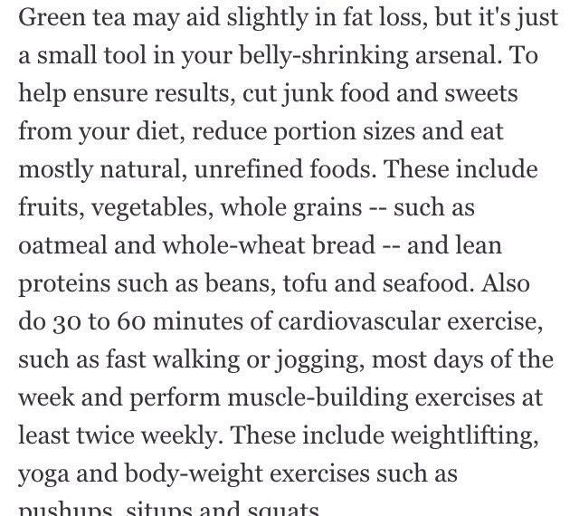 Green Tea ➡️ No Belly Fat?