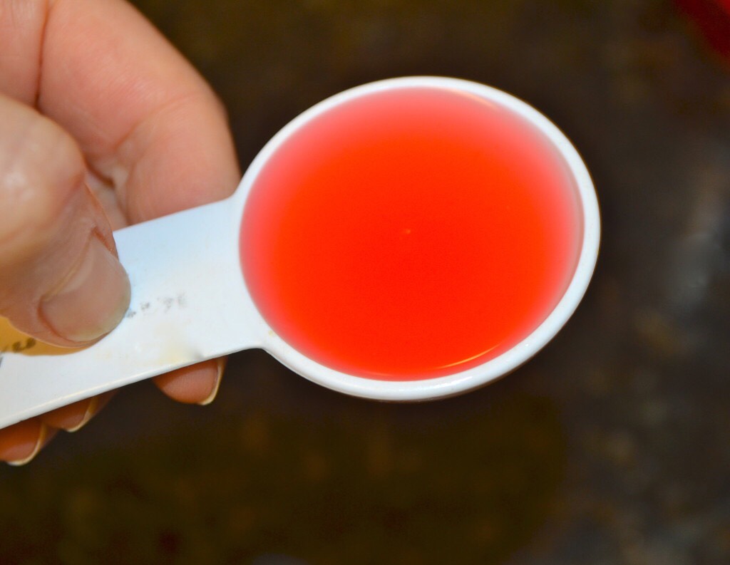 Add the sugar free cranberry juice