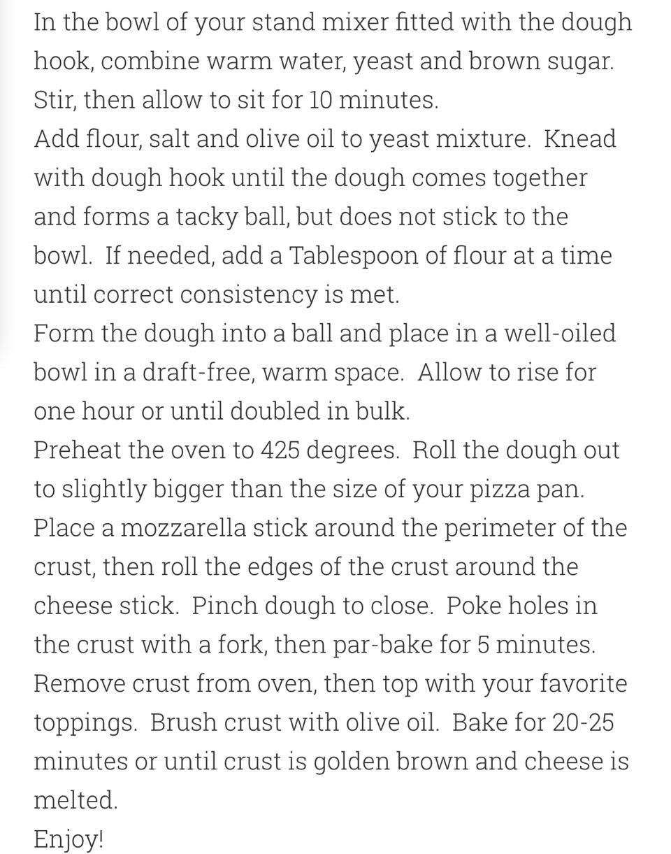 Stuffed Crust Pizza