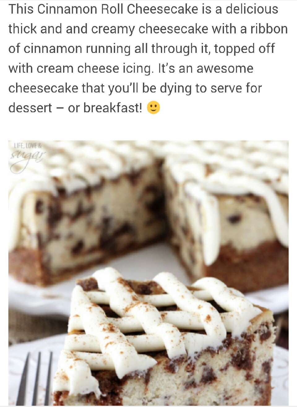 Cinnamon Roll Cheesecake!