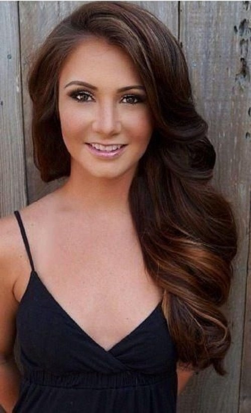 A pretty dark brown ombred subtly to a chestnut brown 