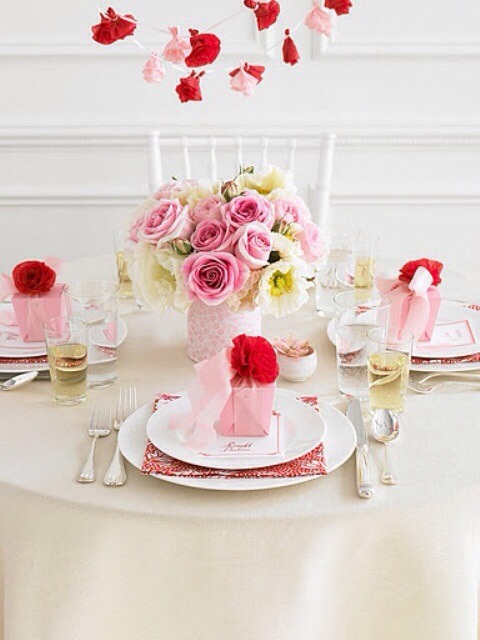 Valentines Table Setting Ideas 