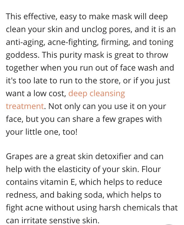 DIY DEEP CLEANING PURITY FACIAL MASK 💁