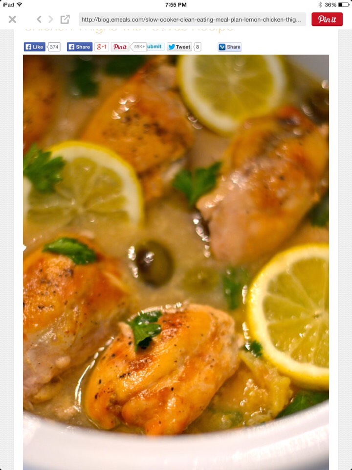 Slow Cooker Chicken Lemon