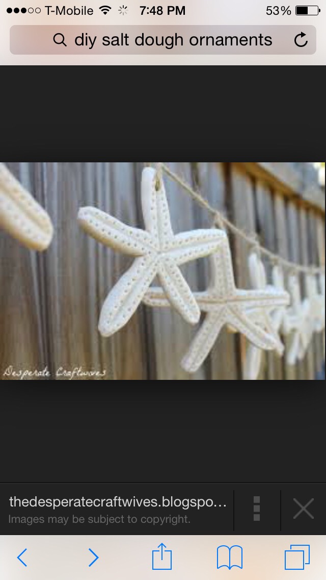 D.I.Y Salt Dough ornaments