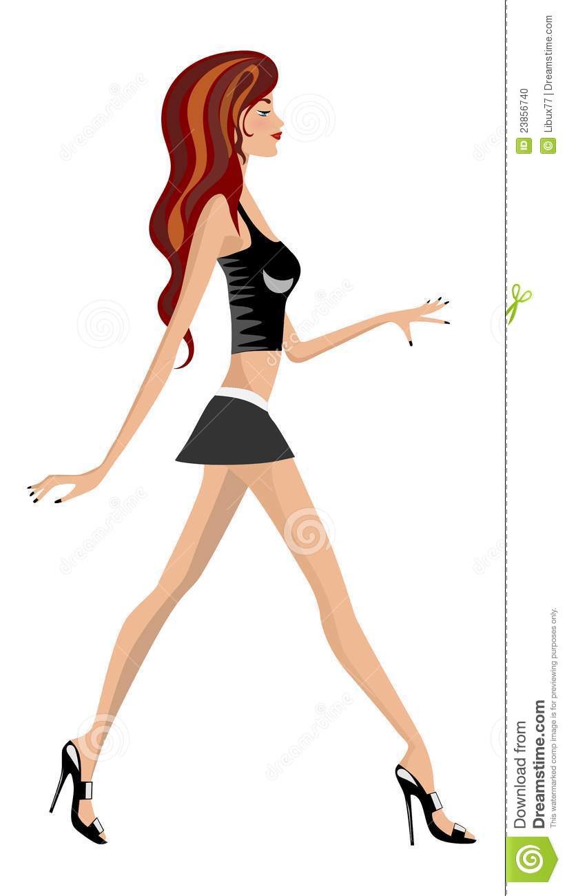 See this girl? she looks confident, not because of her size, but how she walks. a simple stride can make you more confident. Head up, chest back. remember, it's a new day. a new you.