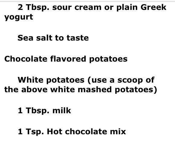 😜Chocolate Mashed Potatoes😜
