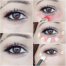 1) Take a bright red lipstick and put it all over the dark circle area

2) Next take your regular concealer and put it all over the red lipstick

3) Complete the rest of your makeup routine 



