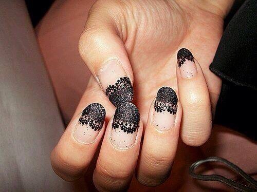 Lace Design Nails