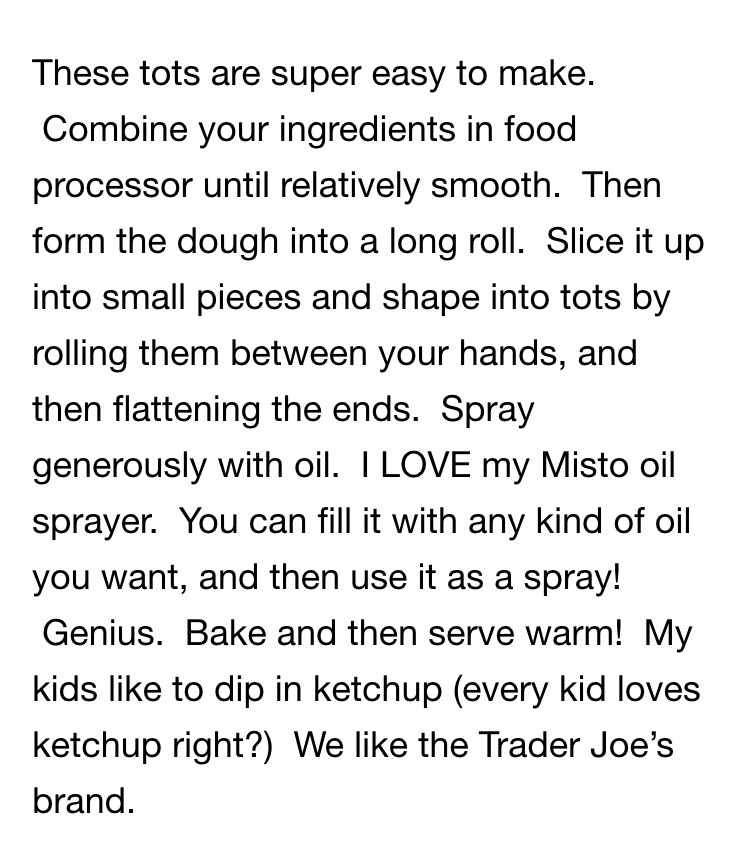 Crispy Bean Tots..super Healthy 👍