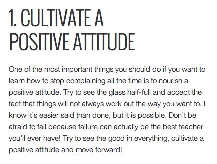 Extremely Useful Tips On How To Stop Complaining All The Time