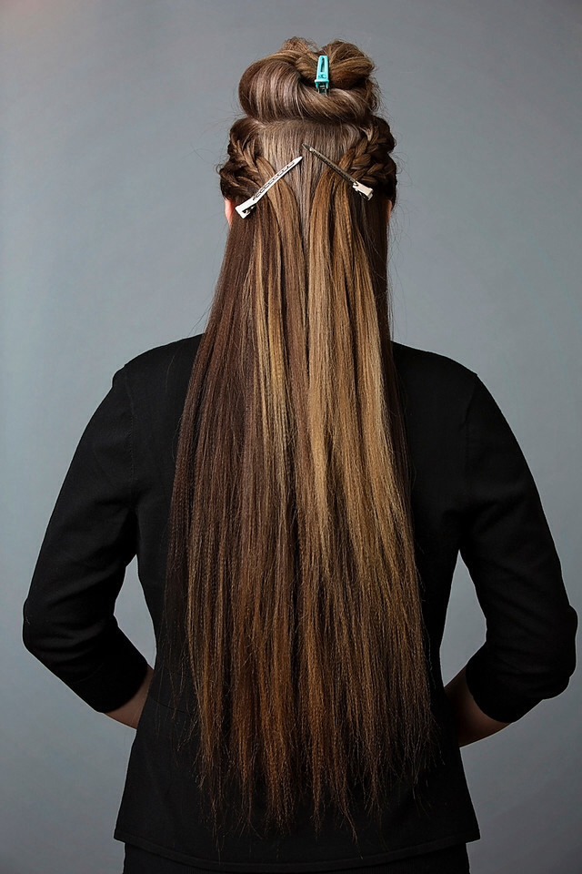 ❤️Day To Night Hairstyle | Mohawk Braid Into Fishtail Bun!❤️
