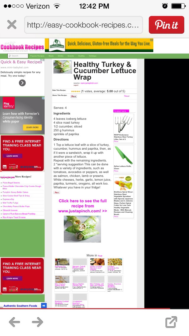 Healthy Turkey Lettuce Wrap  